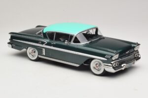 Chevrolet Bel Air Impala Coupe Verde Escuro Metálico & Verde KK-Scale 1:18 KKDC181594 Metal - imagem 4 de 6