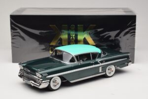 Chevrolet Bel Air Impala Coupe Verde Escuro Metálico & Verde KK-Scale 1:18 KKDC181594 Metal - imagem 6 de 6