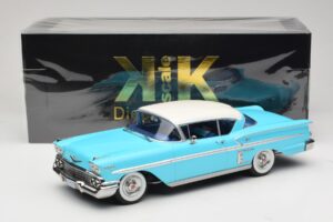 Chevrolet Bel Air Impala Coupe Turquesa & Creme KK-Scale 1:18 KKDC181593 Metal - imagem 6 de 6