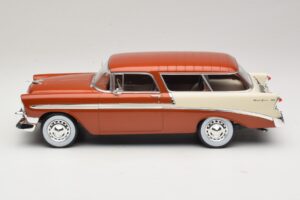 Chevrolet Bel Air Nomad Castanho Metálico & Creme KK-Scale 1:18 KKDC181294 Metal - imagem 3 de 6