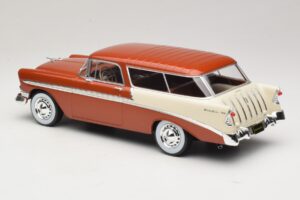 Chevrolet Bel Air Nomad Castanho Metálico & Creme KK-Scale 1:18 KKDC181294 Metal - imagem 5 de 6