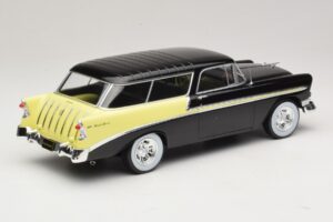 Chevrolet Bel Air Nomad Custom Preto & Amarelo Claro KK-Scale 1:18 KKDC181293 Metal - imagem 2 de 6