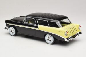 Chevrolet Bel Air Nomad Custom Preto & Amarelo Claro KK-Scale 1:18 KKDC181293 Metal - imagem 5 de 6