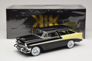 Chevrolet Bel Air Nomad Custom Preto & Amarelo Claro KK-Scale 1:18 KKDC181293 Metal - imagem 6 de 6