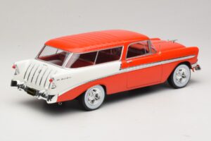 Chevrolet Bel Air Nomad Custom Vermelho Claro & Branco KK-Scale 1:18 KKDC181291 Metal - imagem 2 de 6