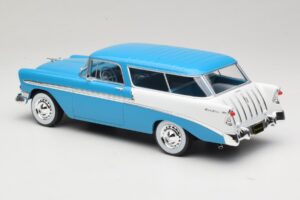 Chevrolet Bel Air Nomad Turquesa & Branco KK-Scale 1:18 KKDC181292 Metal - imagem 5 de 6