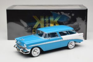 Chevrolet Bel Air Nomad Turquesa & Branco KK-Scale 1:18 KKDC181292 Metal - imagem 6 de 6