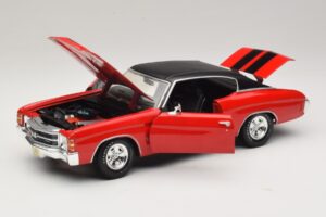 Chevrolet Chevelle SS454 Vermelho Maisto 1:18 31890-P1 Metal - imagem 2 de 8