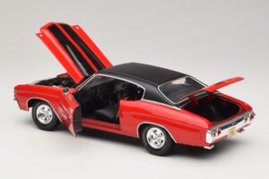 Chevrolet Chevelle SS454 Vermelho Maisto 1:18 31890-P1 Metal - imagem 5 de 8