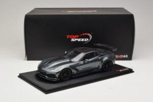 Chevrolet Corvette C7 ZR-1 Shadow Grey Metallic TopSpeed 1:18 TS0148 Resina - imagem 6 de 6