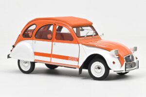 Citroen 2CV Spot Laranja & Branco Norev 1:18 181473 Metal - imagem 2 de 3