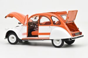 Citroen 2CV Spot Laranja & Branco Norev 1:18 181473 Metal - imagem 3 de 3