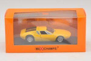 De Tomaso Mangusta Amarelo Maxichamps 1:43 940127120 Diecast - imagem 5 de 5