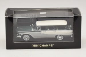 Edsel Bermuda Carrinha Verde Escuro Branco Minichamps 1:43 400082013 Metal - imagem 5 de 5