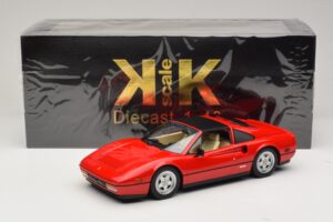 Ferrari 328 GTS Versão US Vermelho Beverly Hills Cop II Com Interior Bege KK-Scale 1:18 KKDC181701 Metal - imagem 7 de 7