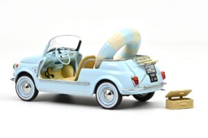 Fiat 500 Jolly Azul Norev 1:18 187793 Metal - imagem 2 de 5