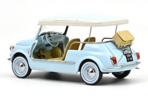 Fiat 500 Jolly Azul Norev 1:18 187793 Metal - imagem 3 de 5
