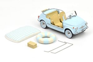 Fiat 500 Jolly Azul Norev 1:18 187793 Metal - imagem 5 de 5