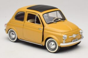 Fiat 500 Amarelo Solido 1:18 8042 Metal - imagem 6 de 8