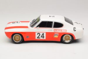 Ford Capri RS 2600 #24 D. Glemser / J. Mass 9 Hours of Kyalami Class Winner 1971 Minichamps 1:18 155718509 Metal - imagem 3 de 6