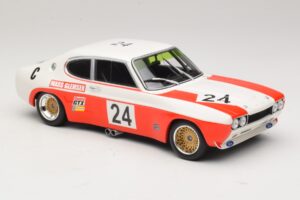 Ford Capri RS 2600 #24 D. Glemser / J. Mass 9 Hours of Kyalami Class Winner 1971 Minichamps 1:18 155718509 Metal - imagem 4 de 6