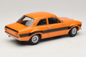 Ford Escort Mk1 RS1600 AVO Laranja Com Riscas Pretas Minichamps 1:18 100688104 Metal - imagem 3 de 8