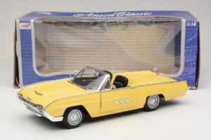 Ford Thunderbird Cabriolet Amarelo Anson 1:18 30334-P1 Metal - imagem 8 de 8