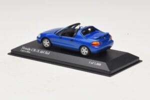 Honda CR-X del Sol EG2 Azul Metálico Minichamps 1:43 400161931 Metal - imagem 3 de 5