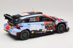 Hyundai i20 N Rally1 #11 T. Neuville / M. Wydaeghe Rally Monte Carlo 2026 IXO 1:18 18RMC270B Metal - imagem 2 de 6