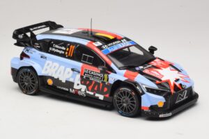 Hyundai i20 N Rally1 #11 T. Neuville / M. Wydaeghe Rally Monte Carlo 2026 IXO 1:18 18RMC270B Metal - imagem 4 de 6