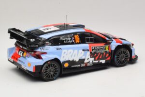 Hyundai i20 N Rally1 #16 A. Fourmaux / A. Coria Rally Monte Carlo 2026 IXO 1:18 18RMC270A Metal - imagem 2 de 6