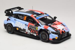 Hyundai i20 N Rally1 #16 A. Fourmaux / A. Coria Rally Monte Carlo 2026 IXO 1:18 18RMC270A Metal - imagem 4 de 6