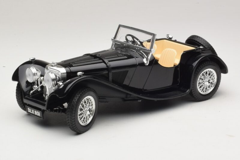Jaguar SS100 Roadster Preto Bburago 1:18 3006-M3 Metal