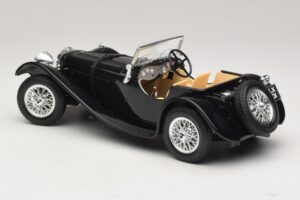 Jaguar SS100 Roadster Preto Bburago 1:18 3006-M3 Metal - imagem 5 de 6