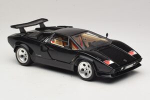 Lamborghini Countach 5000 Quattrovalvole Preto Bburago 1:18 3337 Metal - imagem 6 de 8
