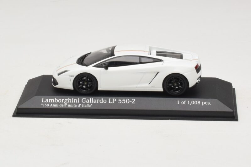 Lamborghini Gallardo LP550-2 Tricolore Branco Minichamps 1:43 400103801 Metal