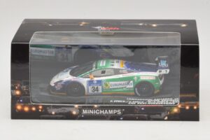 Lamborghini Gallardo LP600 GT3 #34 Reiter Engineering H-J. Stuck 24 Hours of Nurburgring 2011 Minichamps 1:43 437111284 Metal - imagem 5 de 5