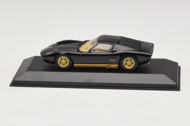Lamborghini Miura P400 Preto Minichamps 1:43 430103004 Metal