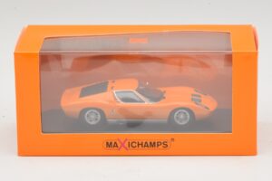 Lamborghini Miura P400 Laranja Maxichamps 1:43 940103001 Metal - imagem 5 de 5