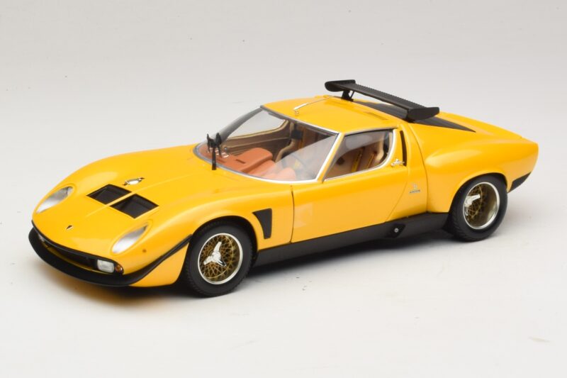Lamborghini Miura SVR Amarelo & Preto Kyosho 1:18 08319GY Metal