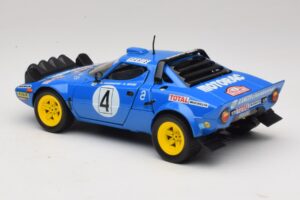 Lancia Stratos HF #4 B. Darniche / A. Mahe Rally Monte Carlo 1979 Solido 1:18 9019 Metal - imagem 7 de 8