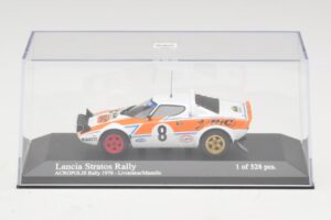 Lancia Stratos Rally #8 Livieratos / Manolis Acropolis Rally 1978 Minichamps 1:43 430781208 Metal - imagem 4 de 5