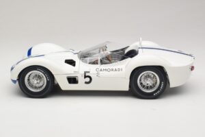 Maserati Tipo 61 #5 Camoradi S. Moss / D. Gurney 1000km Nurburgring Winner 1960 Minichamps 1:12 120601205 Metal - imagem 4 de 8