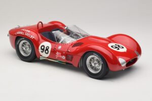 Maserati Tipo 61 #98 C. Shelby Times Mirror GP For Sportscars 1960 Minichamps 1:12 120601298 Metal - imagem 6 de 8
