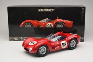 Maserati Tipo 61 #98 C. Shelby Times Mirror GP For Sportscars 1960 Minichamps 1:12 120601298 Metal - imagem 8 de 8