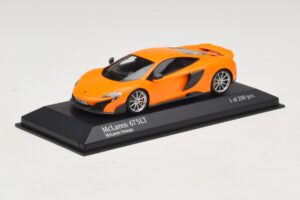 McLaren 675LT Laranja Minichamps 1:43 537154421 Diecast - imagem 2 de 5