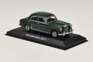 Mercedes 220 S W180 Verde Escuro Maxichamps 1:43 940033001 Diecast - imagem 3 de 5