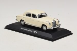 Mercedes 220 S W180 Branco Maxichamps 1:43 940033000 Diecast - imagem 3 de 5