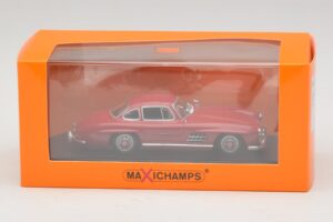 Mercedes 300 SL W198 Vermelho Maxichamps 1:43 940039001 Metal - imagem 5 de 5