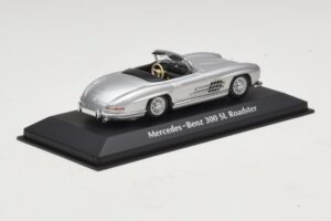 Mercedes 300 SL W198 Roadster Prata Maxichamps 1:43 940039030 Diecast - imagem 2 de 5